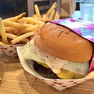 Cheeseburger and French Fries