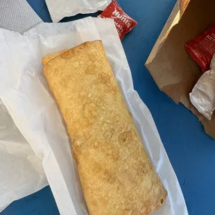 Bean and cheese burrito