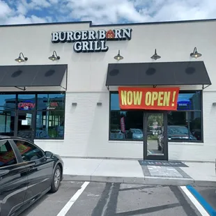 the front of the restaurant