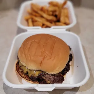 Cheeseburger and Fries