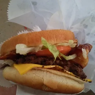 a hand holding a hot dog