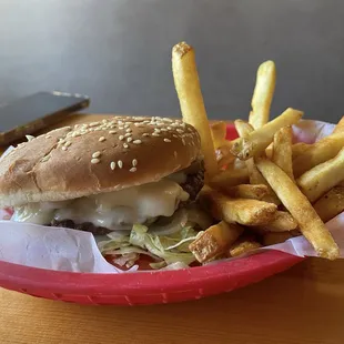Mushroom Swiss Burger