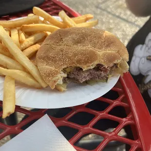 Bacon Cheese with French Fries
