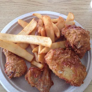 Fries Chicken And Chips