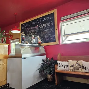 the interior of a restaurant