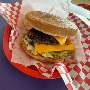 Bacon double cheeseburger