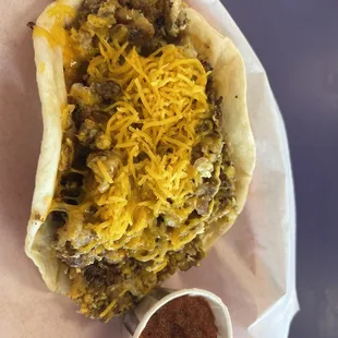 Breakfast Burrito with Sausage