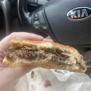 Mushroom Swiss burger