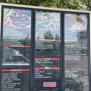 2022 - 23 menu