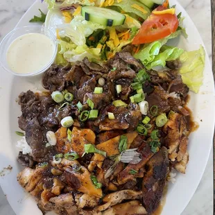 Chicken and Beef plate