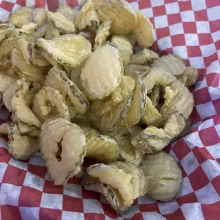 Fried pickles with ranch