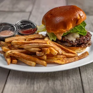 Bhai Ka Burger bacon Infused patty with hand cut Fries