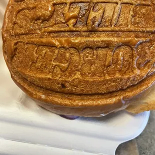 Bacon cheeseburger with brioche bun.