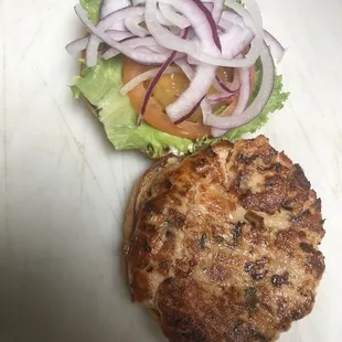 Salmon burger