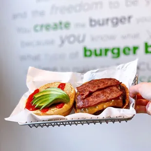 Turkey Burger with avocado add on | IG: happyfoodieoc