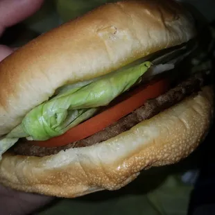 #1 burger without sauce or pickles