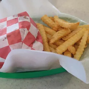 Double cheeseburger and fries