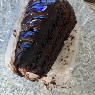 Complimentary chocolate fudge cake with my grubhub order... omg it was absolutely delicious