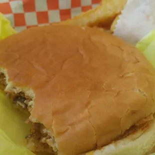 Black Bean Veggie Burger Plain With Cheese and Side of French Fries.
