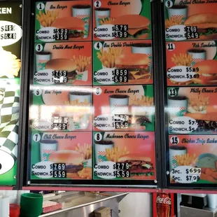 Since there is no menu online...