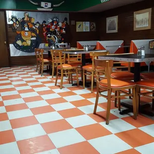 the interior of a restaurant