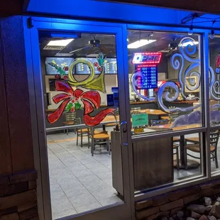 Front door faces Menaul