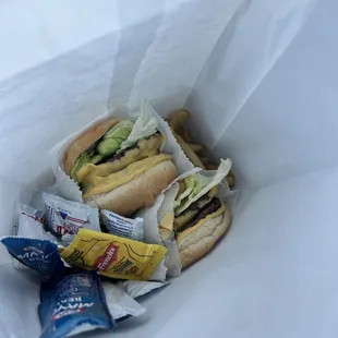 double cheese burger