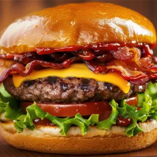 Bacon Cheese Burger. Burger Bros At Towson.