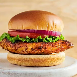 Grilled Chicken Sandwich. Burger Bros At Towson.