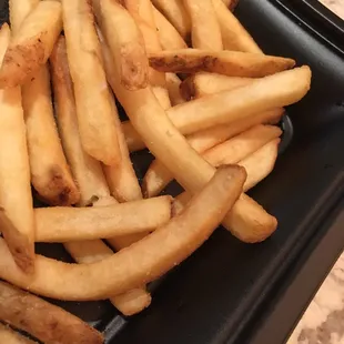 a plate of french fries