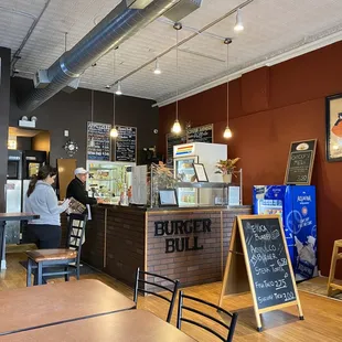the interior of a restaurant
