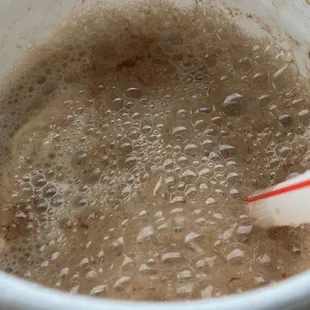 made me a root beer float  Hoping for Diet root beer