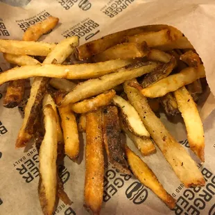 Salty fries, but my kids still ate it.