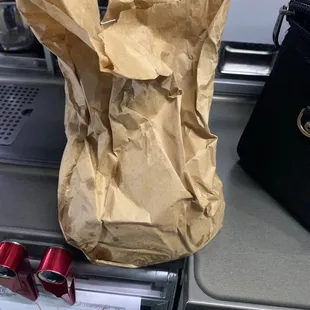 The bag they gave me