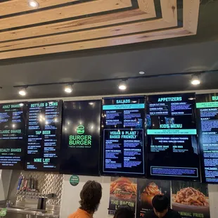 The menu