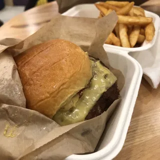 9) Cheeseburger (Choice of Sides, Drinks, Ice Cream)