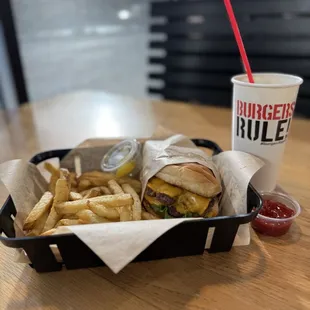 #3 Double Cheeseburger Combo