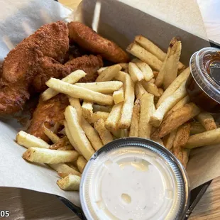 Chicken Tenders, with fries