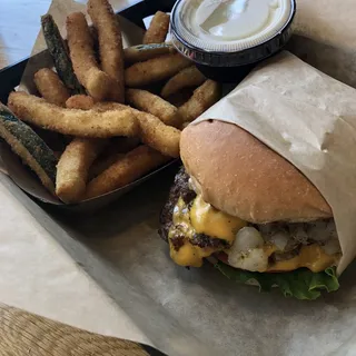 Double hamburger combo