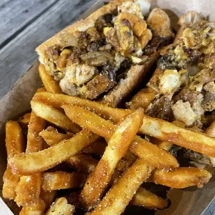 Chicken cheesesteak