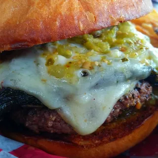 Green Chili Burger with Fries