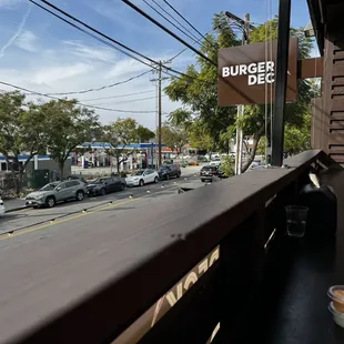 View from the deck down to the corner of India street &amp; Washington street.