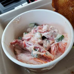 Cup of lobster