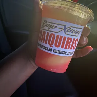 Strawberry lemonade and mango daiquiri (smallest)