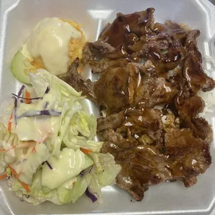 The teriyaki beef bowl is every delicious