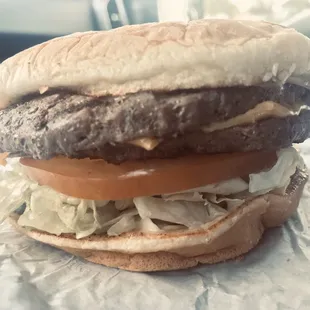 Double 1/4 lb cheeseburger