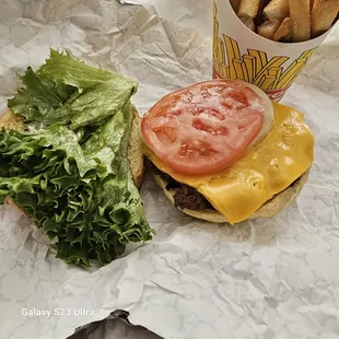 Classic cheese burger with Haven special sauce