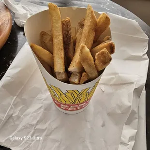Hot crispy French fries