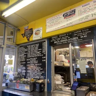 Inside menu &amp; order window