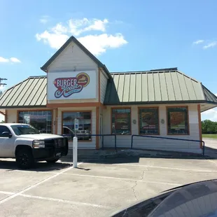 the front of the restaurant